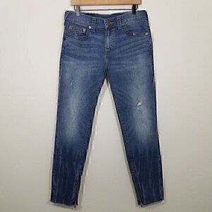 True Religion FINN Slim Tapered Zipper Jeans Size 31